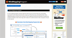 Desktop Screenshot of mindmappingprogram.com